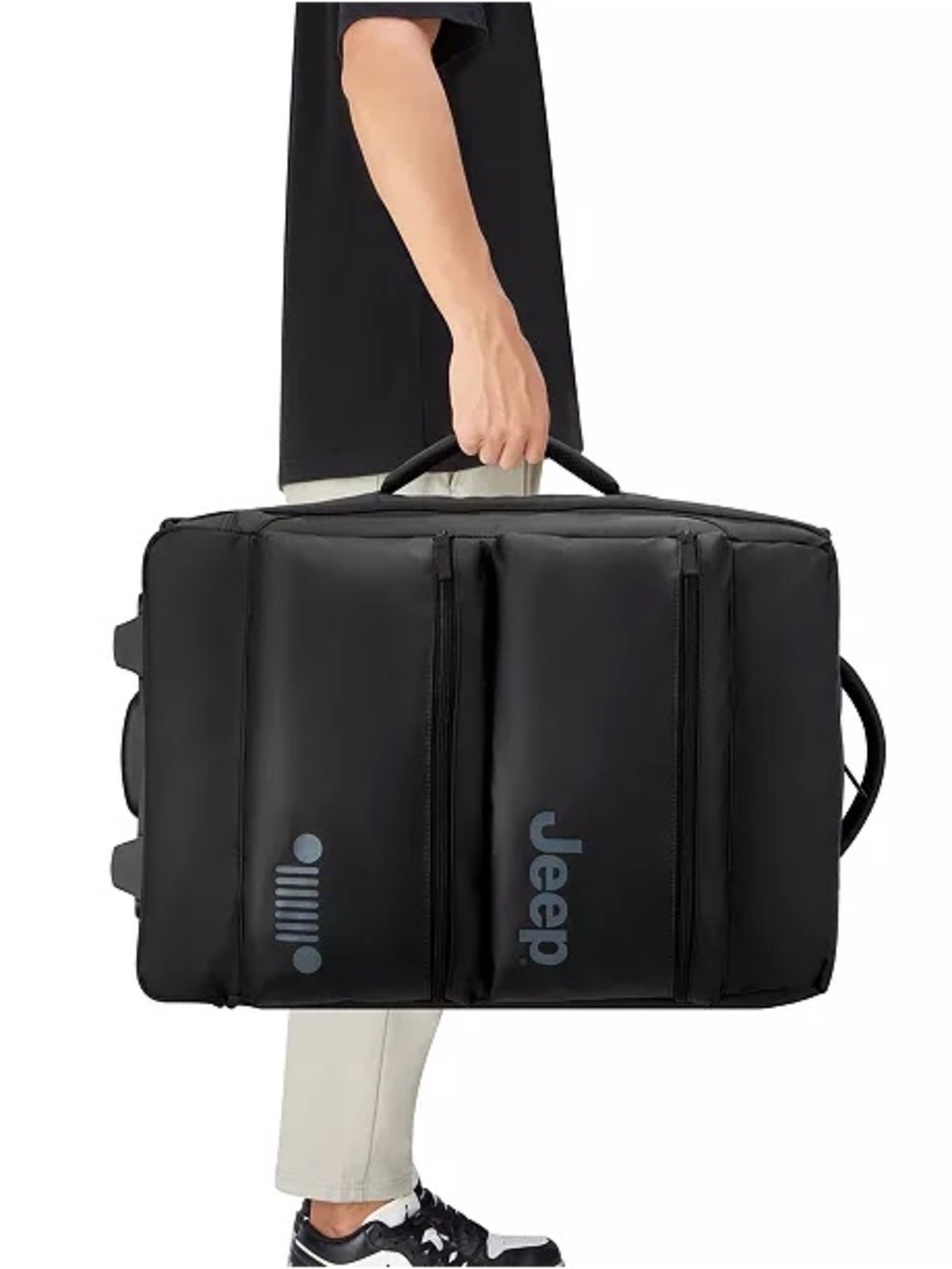 Jeep Black Carry-On with Orange Telescopic Handle - Picture 16 of 16